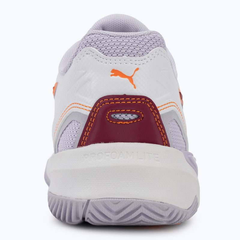 Încălțăminte de handbal pentru femei PUMA Solarstrike 4 puma white/heat fire/lilac crush berry 6