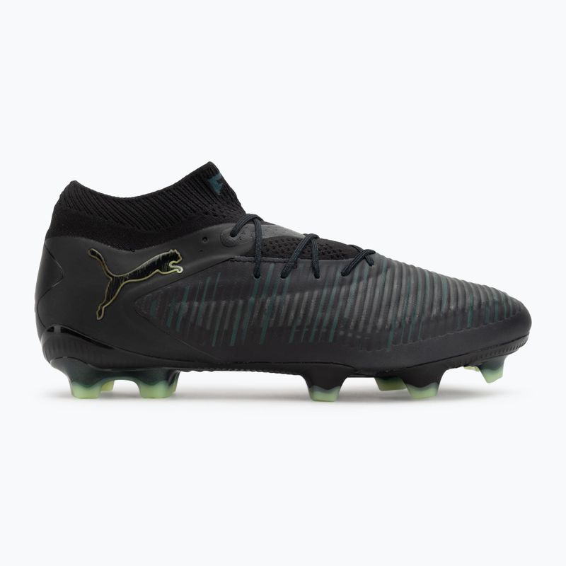 Încălțăminte de fotbal pentru bărbați PUMA Future 8 Ultimate FG puma black/fizzy light/green terrain 2
