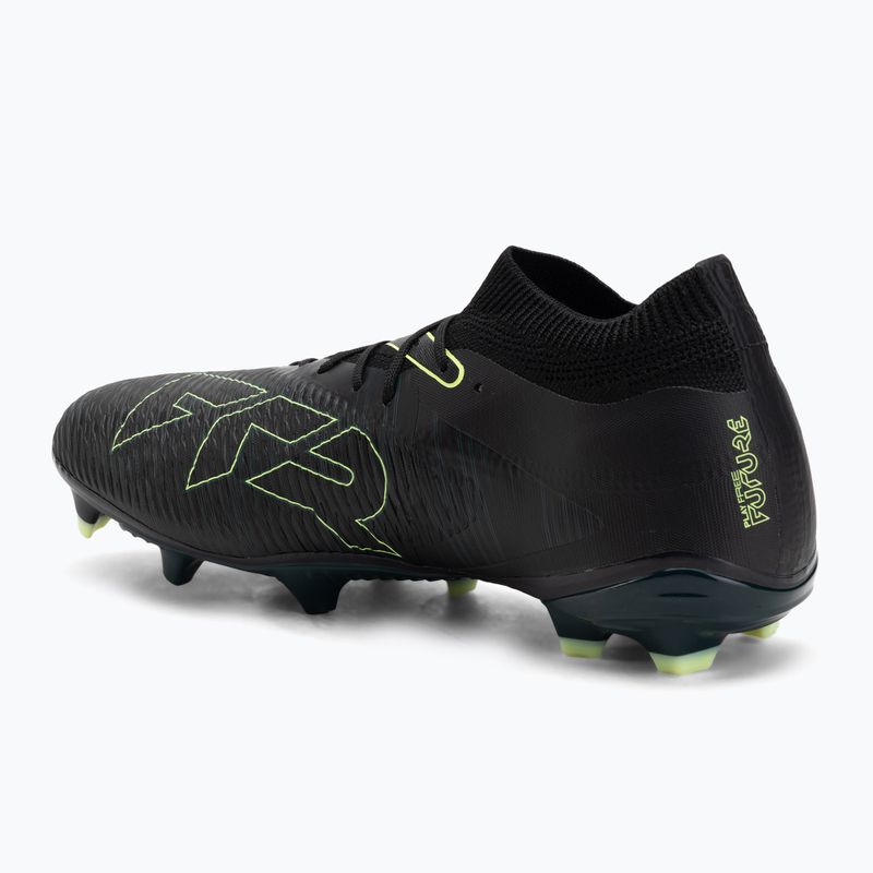 Încălțăminte de fotbal pentru bărbați PUMA Future 8 Match FG/AG puma black/fizzy light/green terrain 3