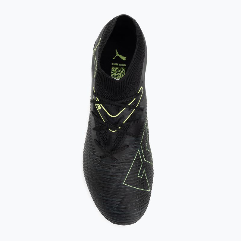 Încălțăminte de fotbal pentru bărbați PUMA Future 8 Match FG/AG puma black/fizzy light/green terrain 5