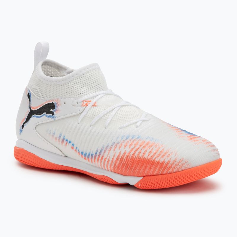 Încălțăminte de fotbal pentru copii  PUMA Future 8 Match It + Mid Jr puma white/puma black/glowing red