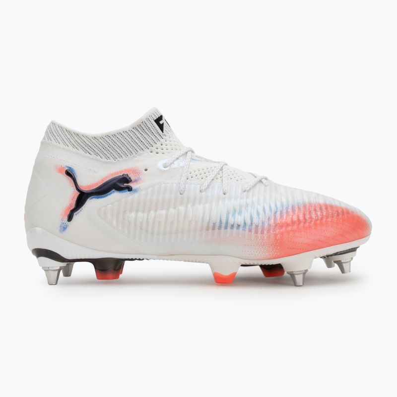 Încălțăminte de fotbal pentru bărbați PUMA Future 8 Ultimate MxSG puma white/puma black/glowing red 2