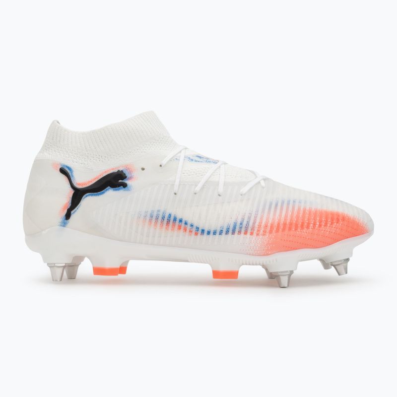 Încălțăminte de fotbal pentru bărbați PUMA Future 8 Pro MxSG puma white/puma black/glowing red 2