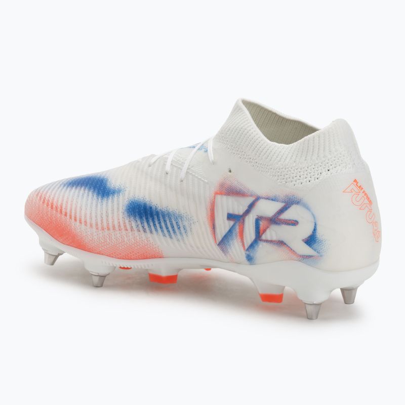 Încălțăminte de fotbal pentru bărbați PUMA Future 8 Pro MxSG puma white/puma black/glowing red 3