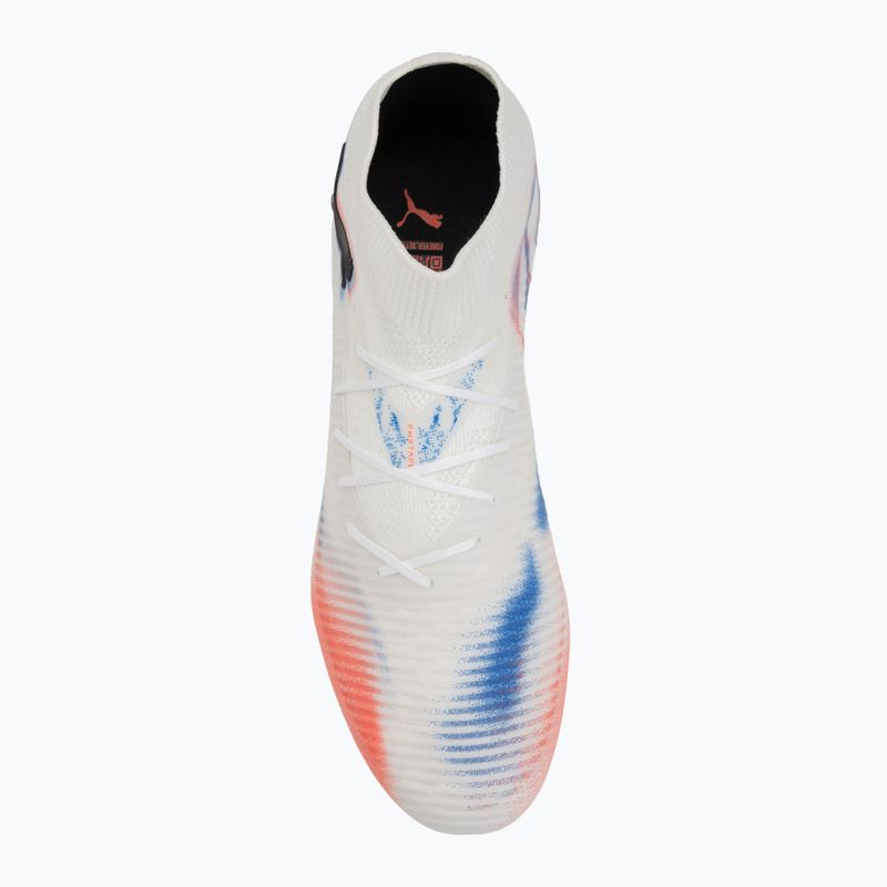 Încălțăminte de fotbal pentru bărbați PUMA Future 8 Pro MxSG puma white/puma black/glowing red 5