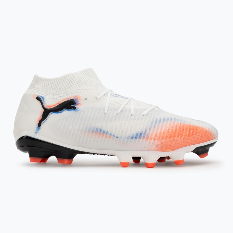 Încălțăminte de fotbal pentru bărbați PUMA Future 8 Pro FG/AG puma white/puma black/glowing red 2