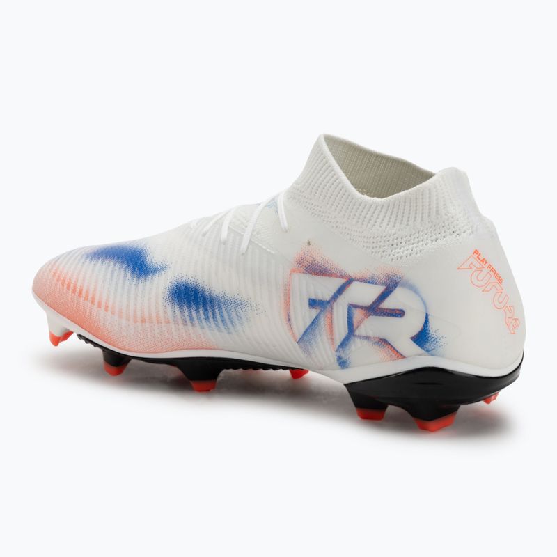 Încălțăminte de fotbal pentru bărbați PUMA Future 8 Pro FG/AG puma white/puma black/glowing red 3