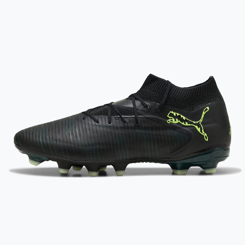 Încălțăminte de fotbal pentru bărbați PUMA Future 8 Pro FG/AG puma black/fizzy light/green terrain