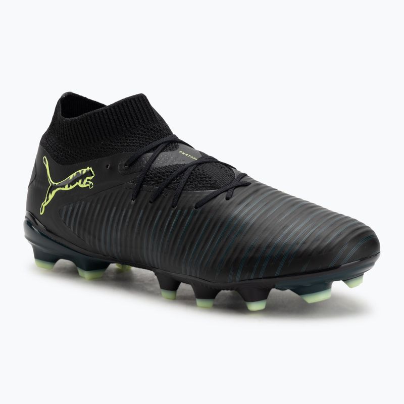 Încălțăminte de fotbal pentru bărbați PUMA Future 8 Pro FG/AG puma black/fizzy light/green terrain