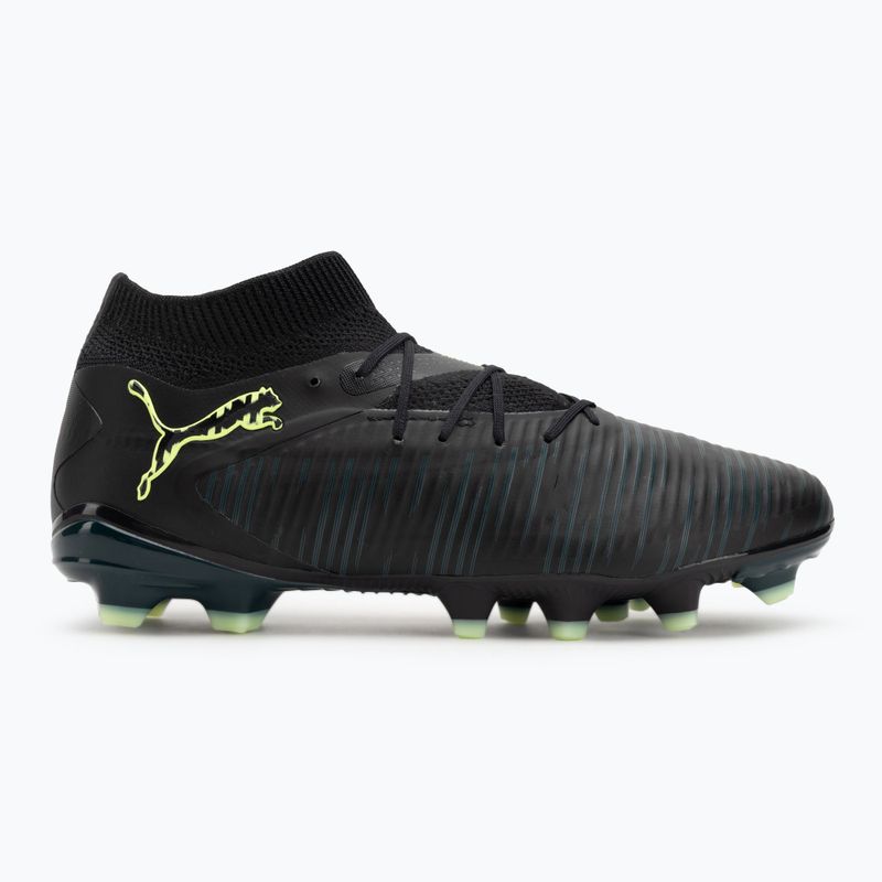 Încălțăminte de fotbal pentru bărbați PUMA Future 8 Pro FG/AG puma black/fizzy light/green terrain 2