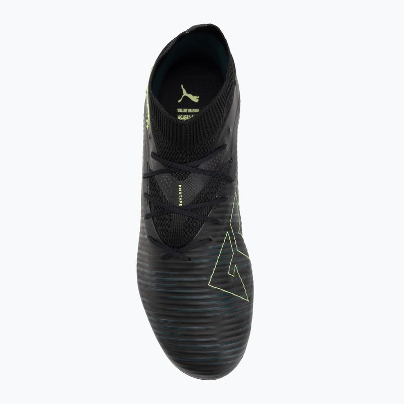 Încălțăminte de fotbal pentru bărbați PUMA Future 8 Pro FG/AG puma black/fizzy light/green terrain 5