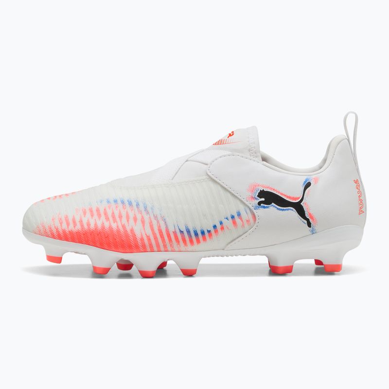 Încălțăminte de fotbal pentru copii PUMA Future 8 Match LL FG/AG Jr puma white/puma black/glowing red 8