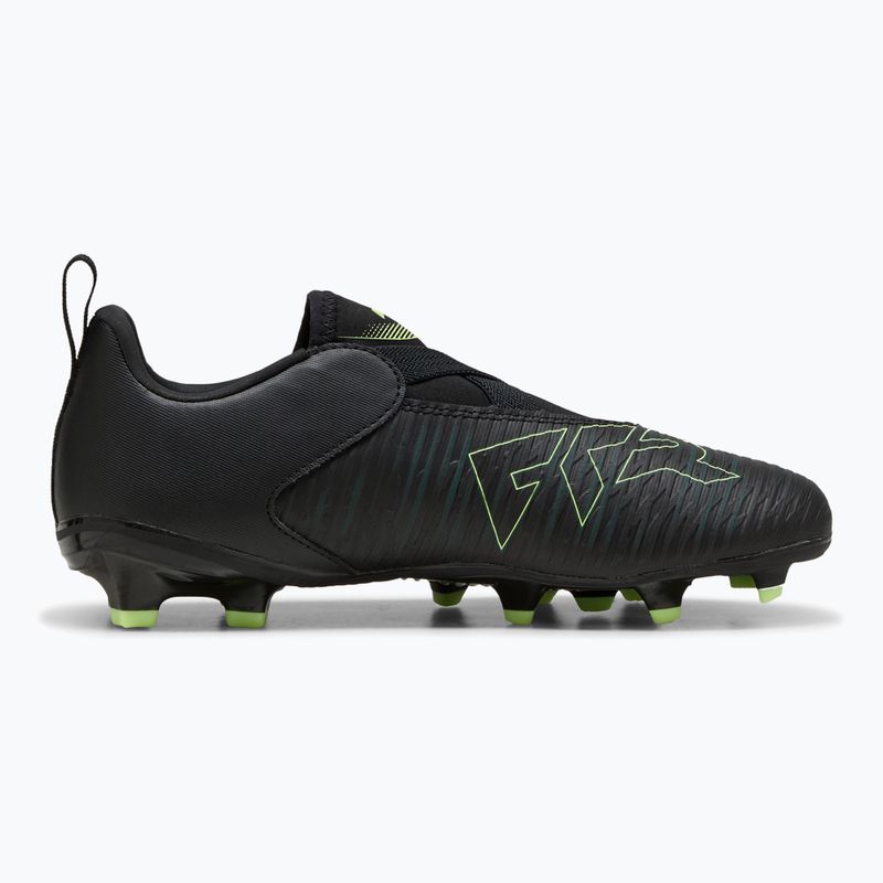 Încălțăminte de fotbal pentru copii PUMA Future 8 Match LL FG/AG Jr puma black/fizzy light/green terrain 8