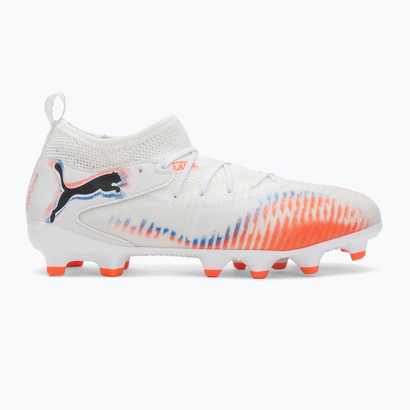 Încălțăminte de fotbal pentru copii PUMA Future 8 Match FG/AG Jr puma white/puma black/glowing red 2