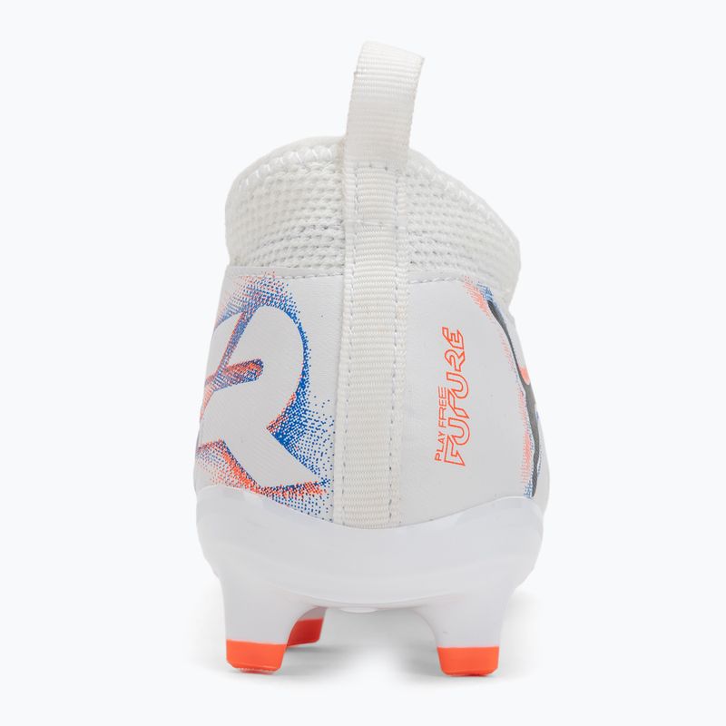 Încălțăminte de fotbal pentru copii PUMA Future 8 Match FG/AG Jr puma white/puma black/glowing red 6