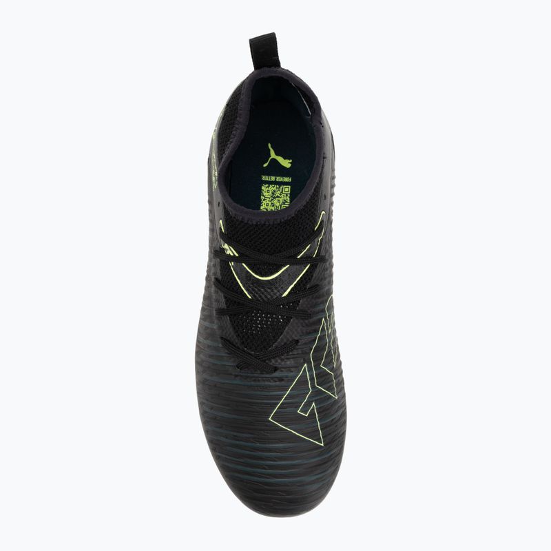 Încălțăminte de fotbal pentru copii PUMA Future 8 Match FG/AG Jr puma black/fizzy light/green terrain 5