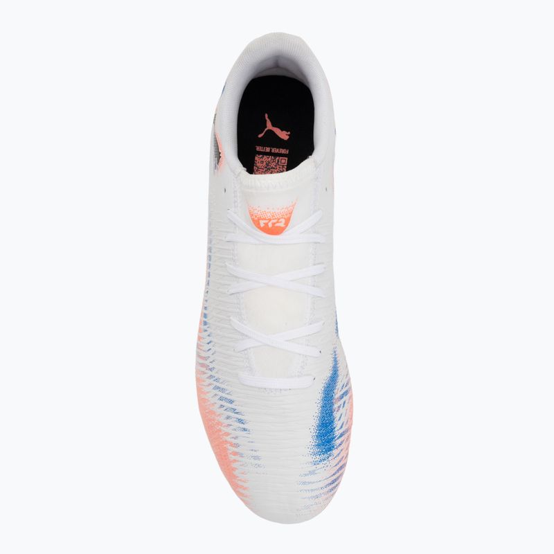 Încălțăminte de fotbal pentru bărbați PUMA Future 8 Play FG/AG puma white/puma black/glowing red 5