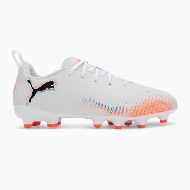 Încălțăminte de fotbal pentru copii PUMA Future 8 Play FG/AG Jr puma white/puma black/glowing red 2