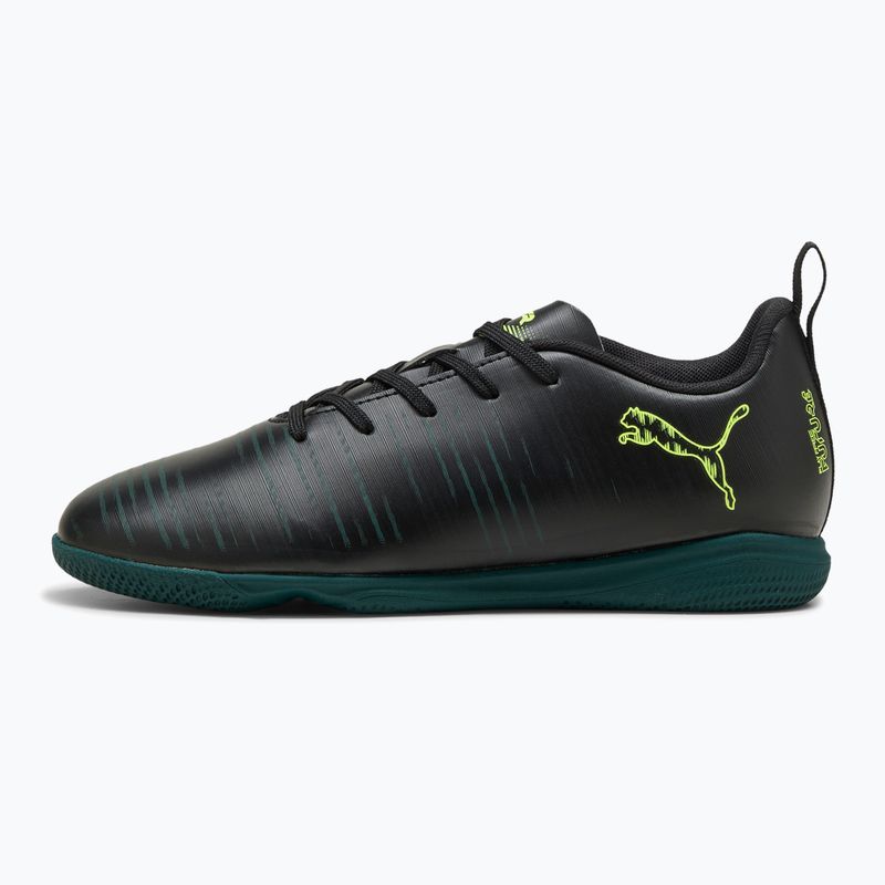 Încălțăminte de fotbal pentru copii PUMA Future 8 Play It Jr puma black/fizzy light/green terrain 8
