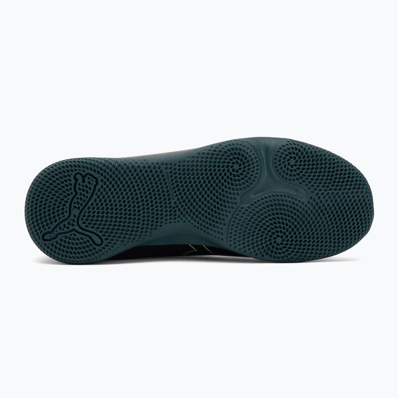 Încălțăminte de fotbal pentru copii PUMA Future 8 Play It Jr puma black/fizzy light/green terrain 4