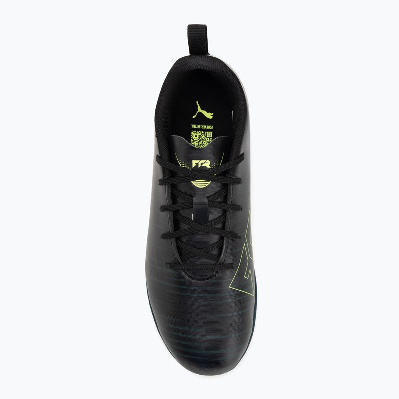 Încălțăminte de fotbal pentru copii PUMA Future 8 Play It Jr puma black/fizzy light/green terrain 5