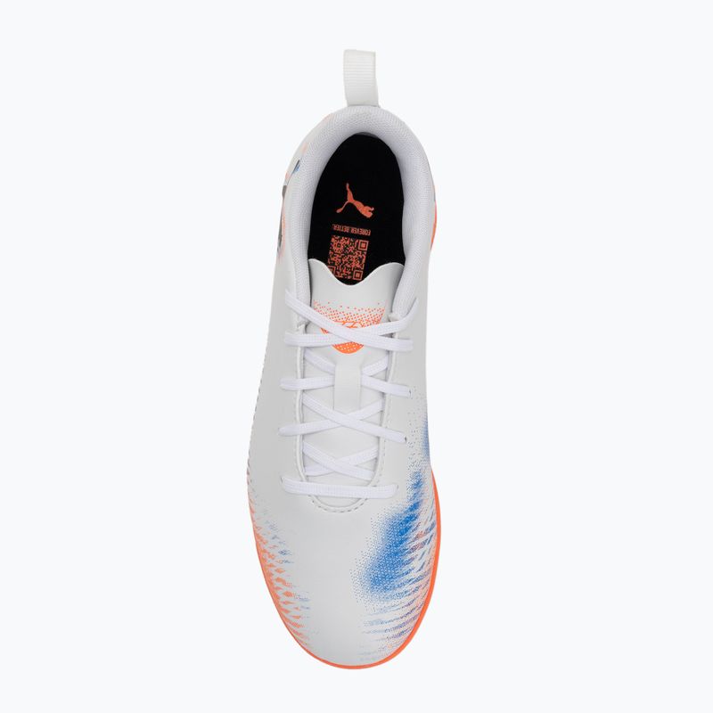 Încălțăminte de fotbal pentru copii PUMA Future 8 Play It Jr puma white/puma black/glowing red 5