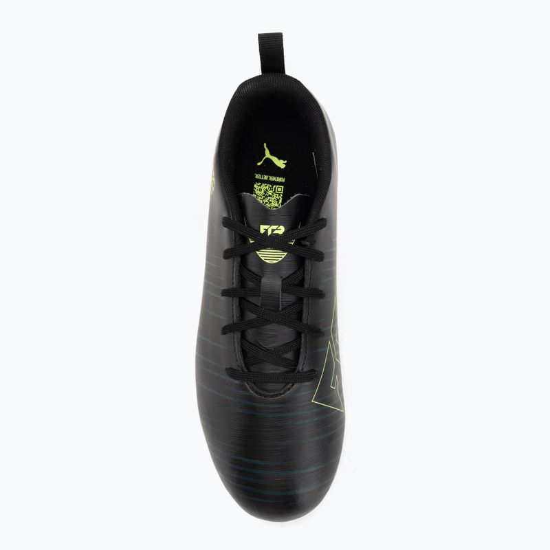 Încălțăminte de fotbal pentru copii PUMA Future 8 Play FG/AG Jr puma black/fizzy light/green terrain 5