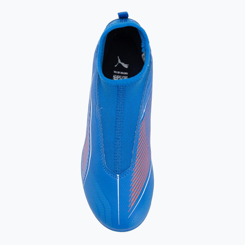 Încălțăminte de fotbal pentru copii  PUMA Ultra 6 Match+ LL FG/AG Jr ultra blue/puma white/glowing red 5