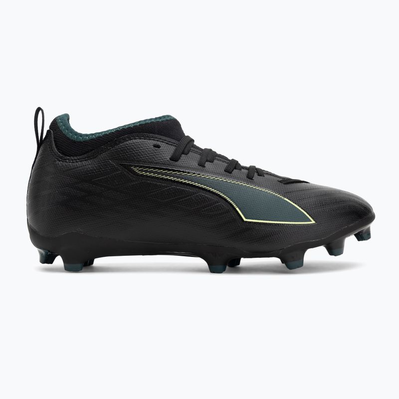 Încălțăminte de fotbal pentru copii  PUMA Ultra 6 Match FG/AG Jr puma black/fizzy light/green terrain 2