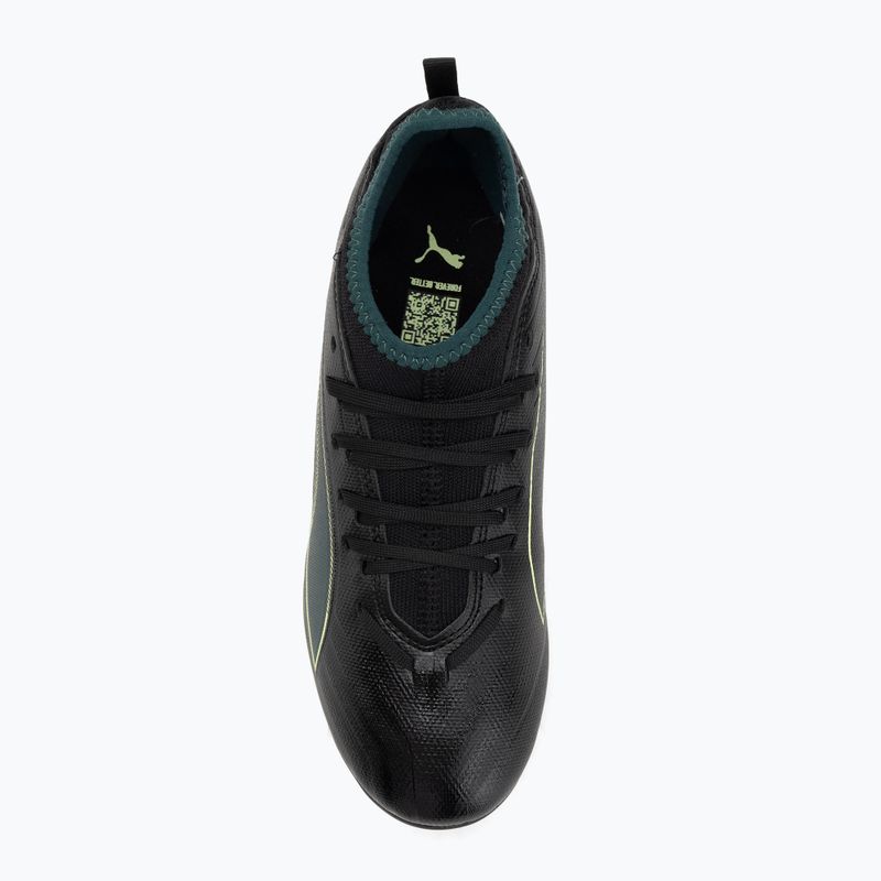 Încălțăminte de fotbal pentru copii  PUMA Ultra 6 Match FG/AG Jr puma black/fizzy light/green terrain 5