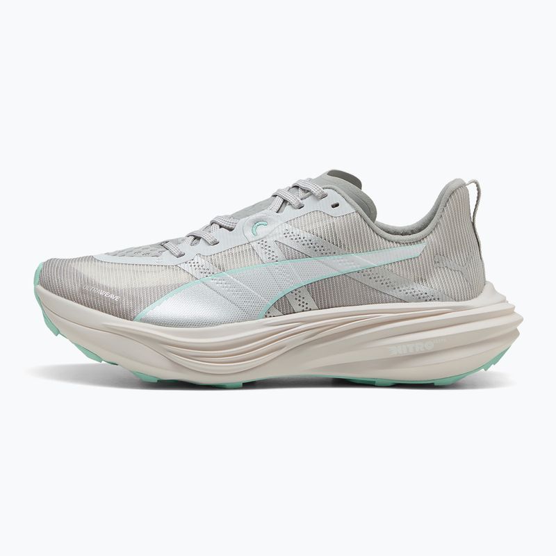 Încălțăminte de alergat pentru femei PUMA Deviate Nitro Elite Trail feather grey / mint melt