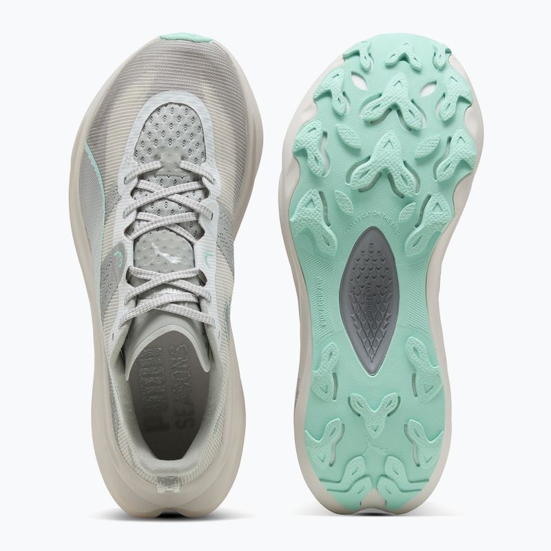 Încălțăminte de alergat pentru femei PUMA Deviate Nitro Elite Trail feather grey / mint melt 6