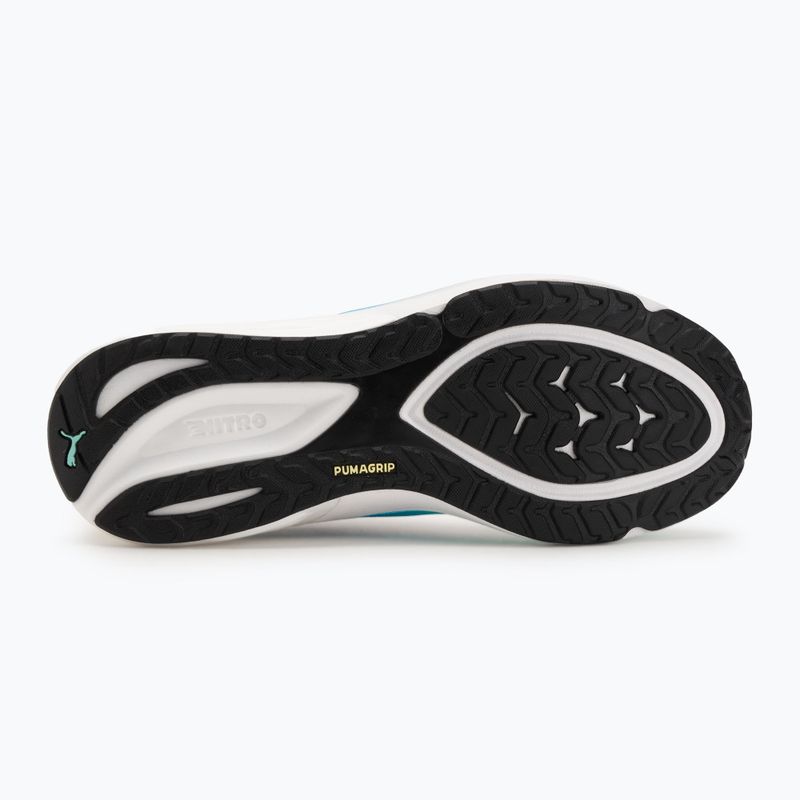 Pantofi de alergare bărbați PUMA Electrify Nitro 4 puma white/mint melt/speed blue 4