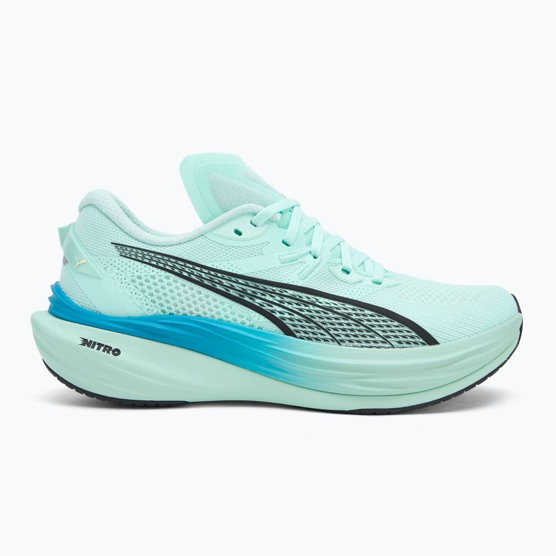 Pantofi de alergare bărbați PUMA Deviate Nitro 3 mint melt/speed blue 2