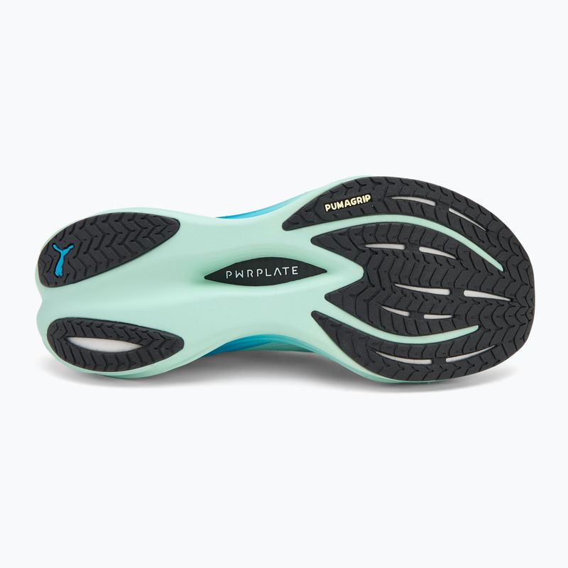 Pantofi de alergare bărbați PUMA Deviate Nitro 3 mint melt/speed blue 4