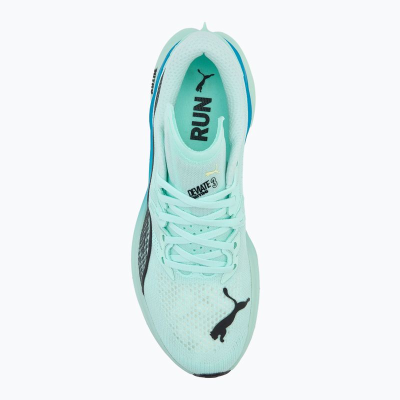 Pantofi de alergare bărbați PUMA Deviate Nitro 3 mint melt/speed blue 5