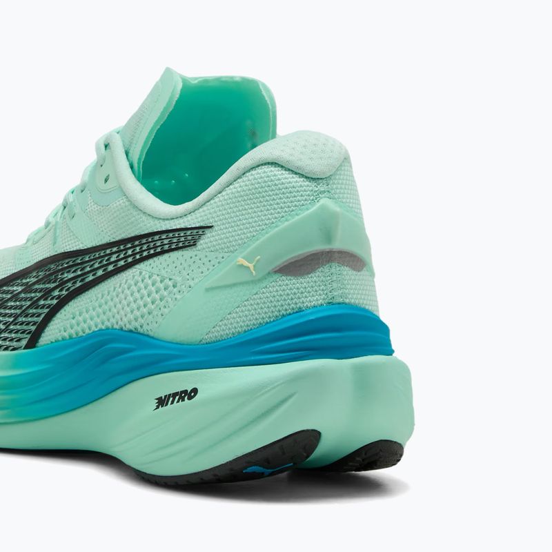 Pantofi de alergare bărbați PUMA Deviate Nitro 3 mint melt/speed blue 6