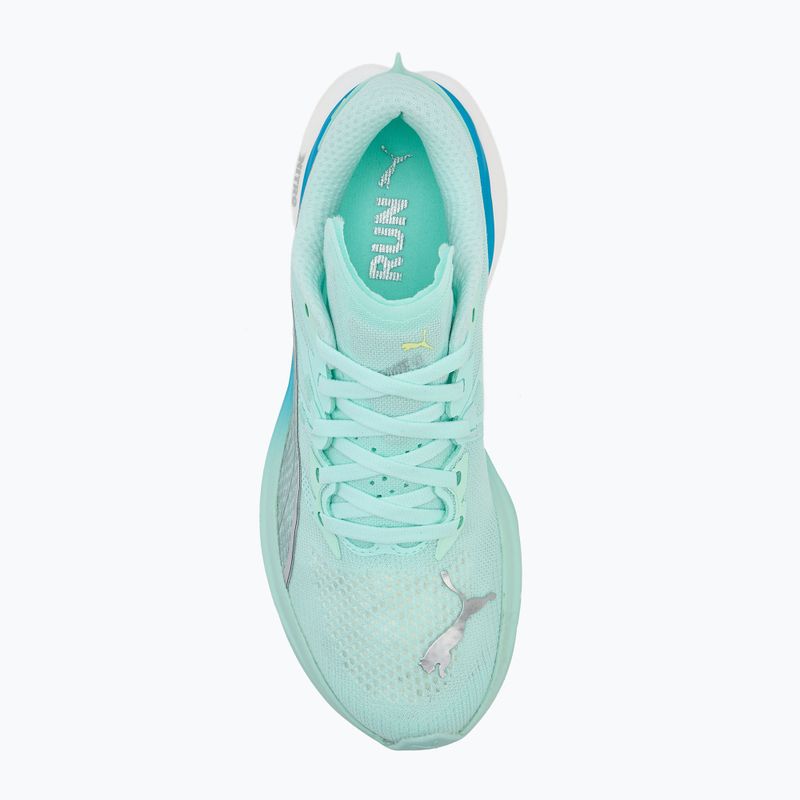 Încălțăminte de alergare pentru femei PUMA Deviate Nitro 3 mint melt/speed blue 5
