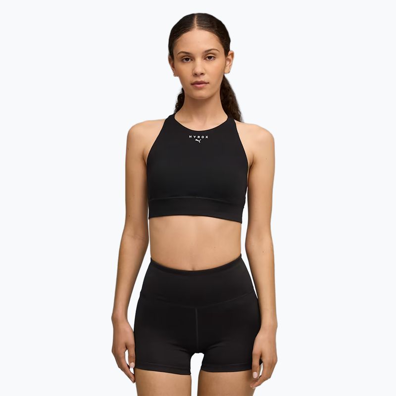 Sutien sport PUMA x HYROX Shapeluxe High Neck negru