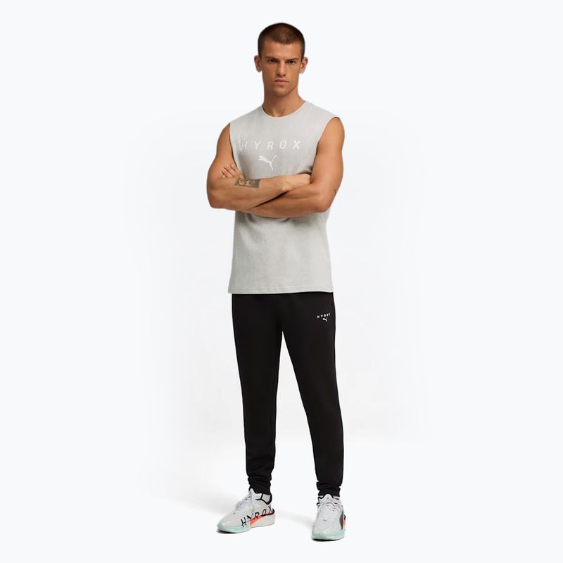 Tricou de antrenament pentru bărbați PUMA x HYROX Cutoff Tank gri 2