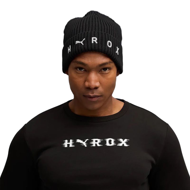 Căciulă de iarnă PUMA x HYROX Mid Crown Beanie neagră 4