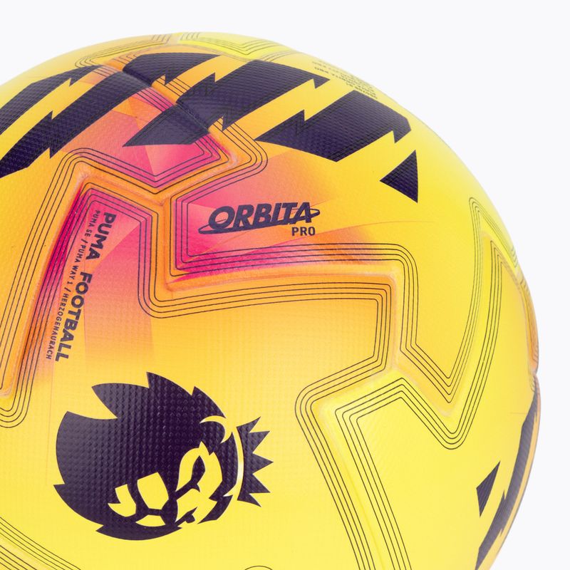 Minge de fotbal  PUMA Orbita Pro PL Lights FIFA Quality fluo yellow/multicolor mărime 5 3