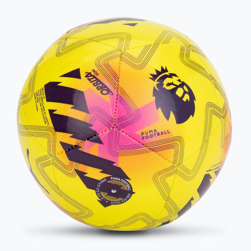 Minge mini de fotbal PUMA Orbita Cup PL Lights fluo yellow/multicolor 2
