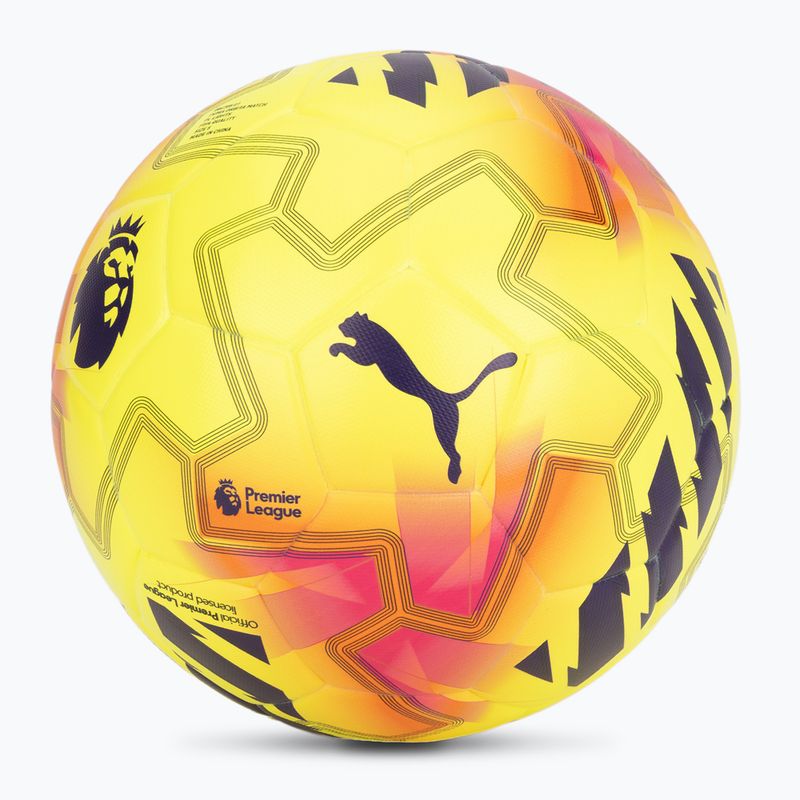 Minge de fotbal PUMA Orbita Match PL Lights FIFA Quality fluo yellow/multicolor mărime 5