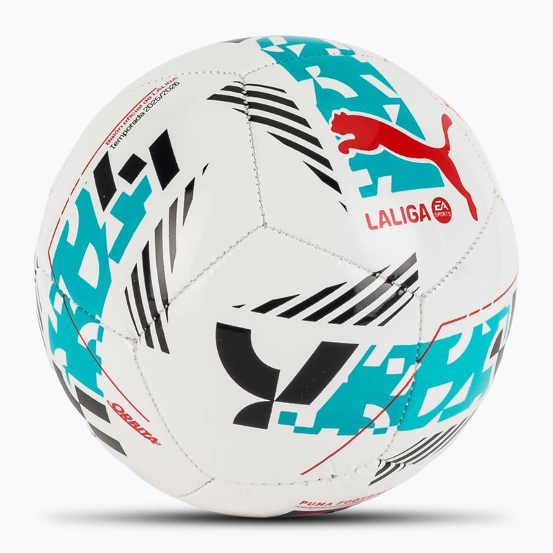 Minge mini de fotbal PUMA Orbita Laliga 1 Mini puma white/multicolor mărime 1 2