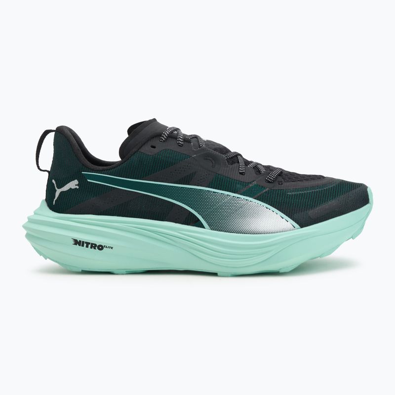 Încălțăminte de alergat pentru bărbați PUMA Deviate Nitro Elite Trail green terrain / mint melt 2