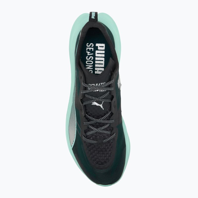 Încălțăminte de alergat pentru bărbați PUMA Deviate Nitro Elite Trail green terrain / mint melt 5