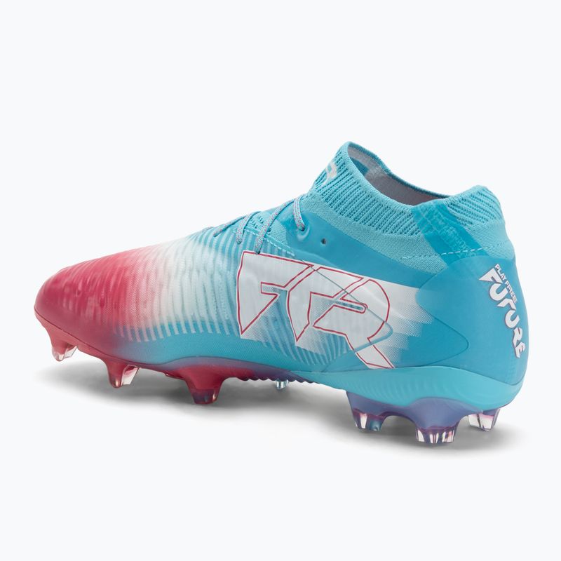 Încălțăminte de fotbal pentru bărbați PUMA Future 8 Ultimate Re-Charge FG hero blue/puma white/sunset pink 3