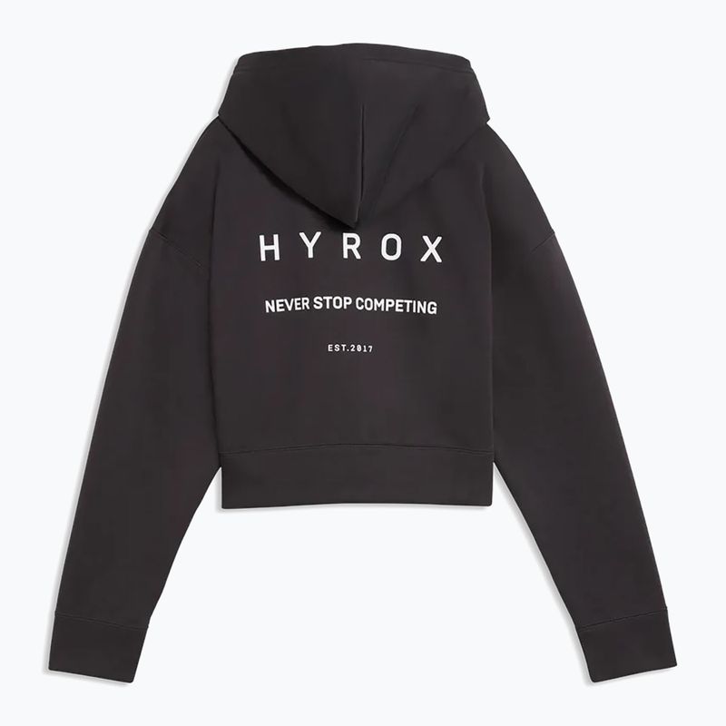 Bluză pentru femei Puma Hyrox World Cropped Hoodie black/white 2