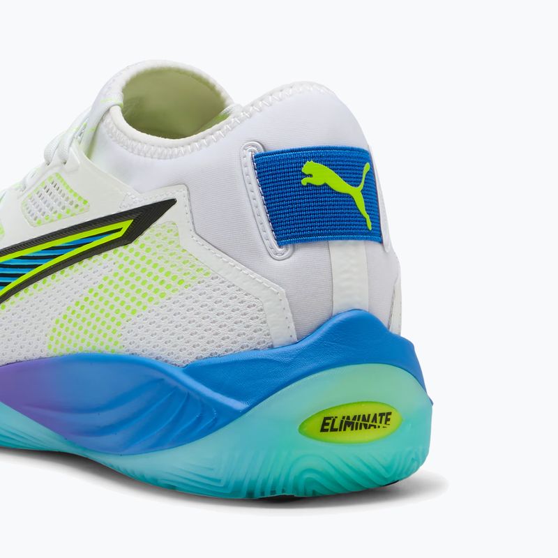 Încălțăminte de handbal PUMA Eliminate Nitro SQD 4 Game On puma white/glowing red/ultra blue 13